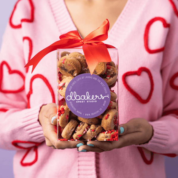Valentine's Mini Chocolate Chip Cookie Box - dbakers Miami