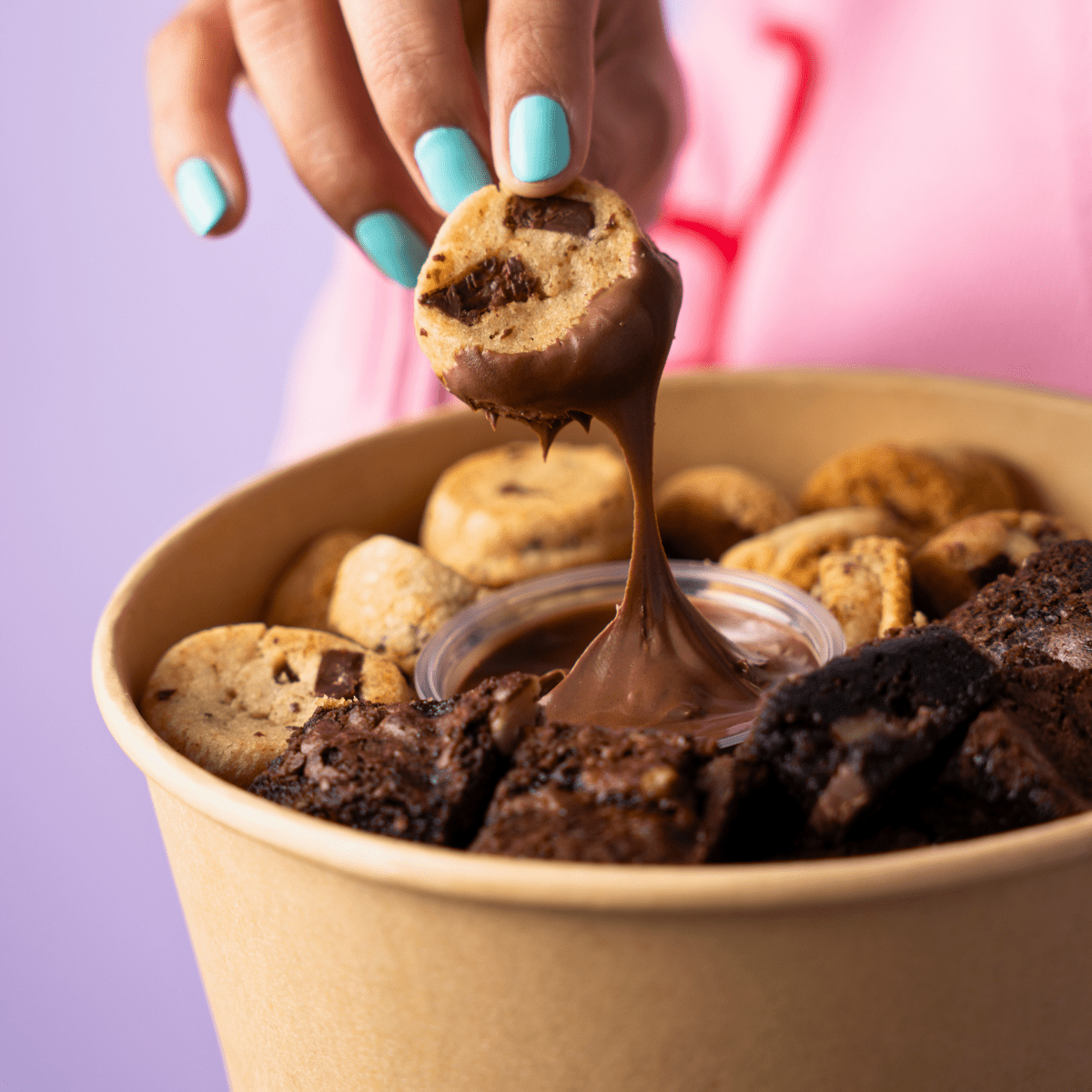 Valentine's Mini Cookie Dip Duo Box - dbakers Miami