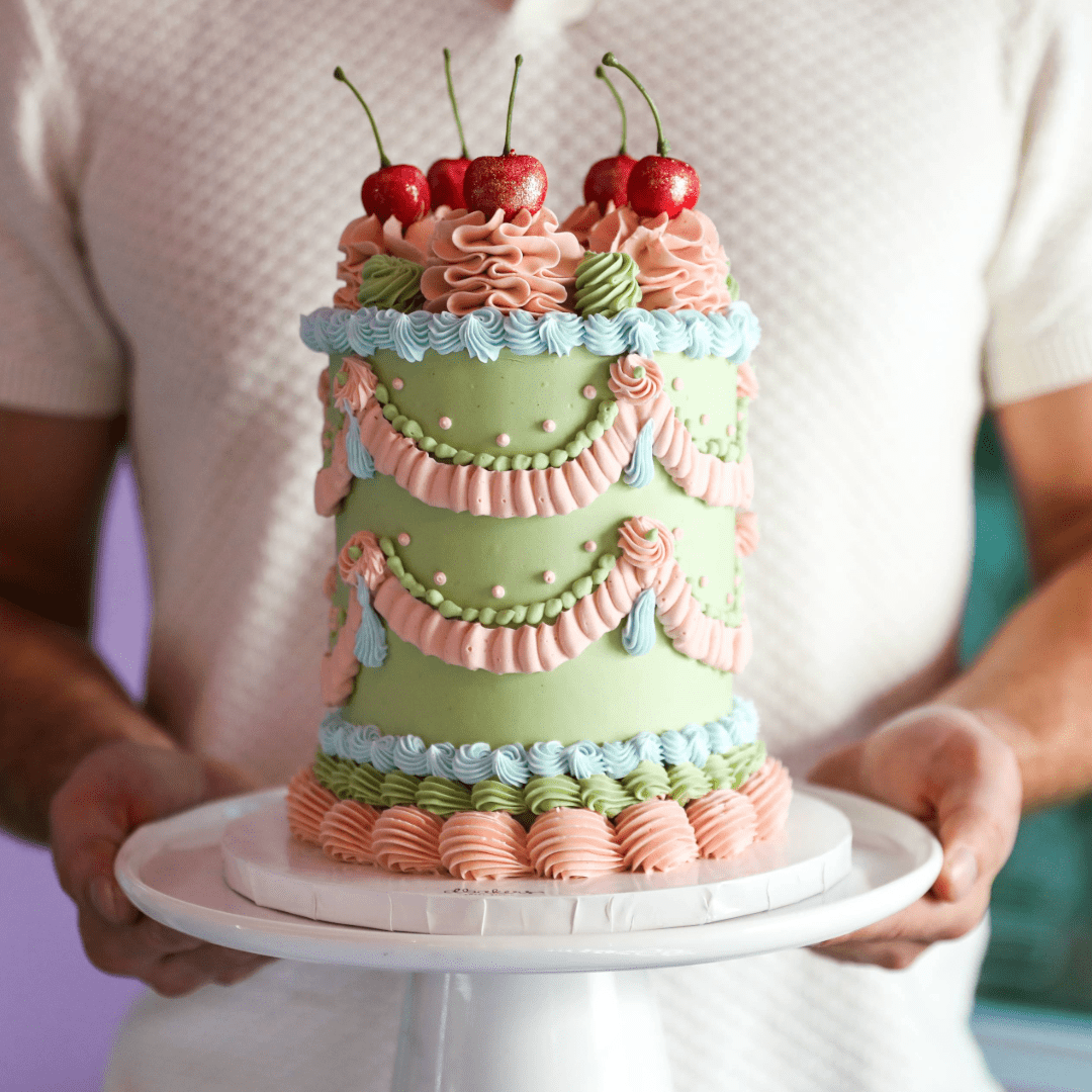 Vintage Ruffles Cake - dbakers Miami
