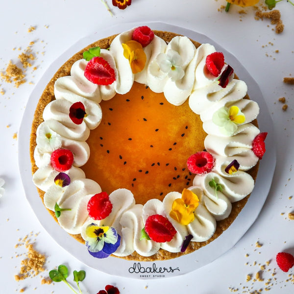 Whole Passion Fruit Deep Dish Pie  | dbakers Sweet Studio