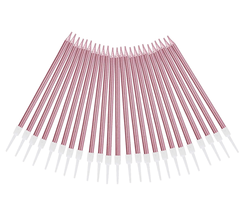 Box of 6 Metallic Candles  | dbakers Sweet Studio