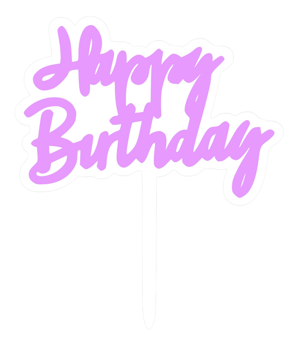 Happy Birthday Cake Topper  | dbakers Sweet Studio