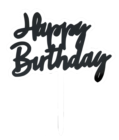 Happy Birthday Cake Topper  | dbakers Sweet Studio