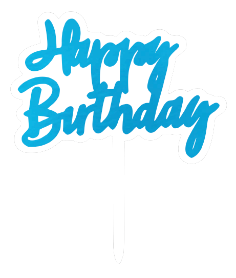 Happy Birthday Cake Topper  | dbakers Sweet Studio