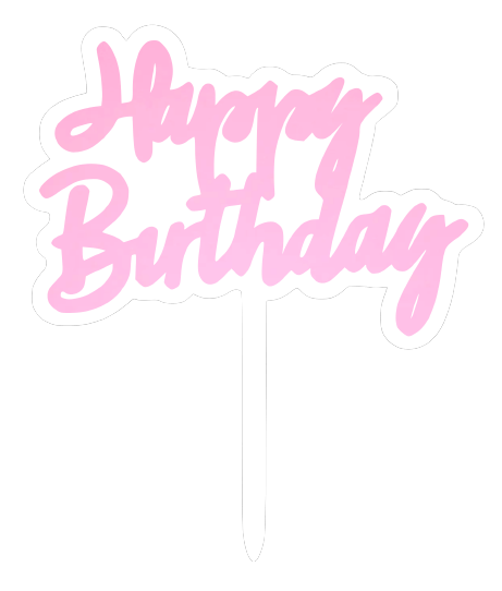 Happy Birthday Cake Topper  | dbakers Sweet Studio